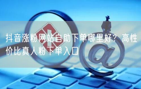 抖音涨粉网站自助下单哪里好？高性价比真人粉下单入口