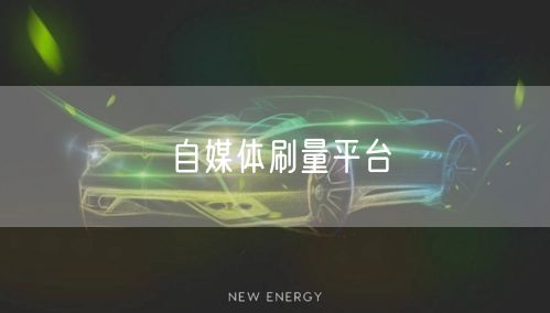 自媒体刷量平台