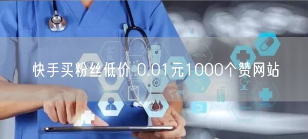 快手买粉丝低价 0.01元1000个赞网站