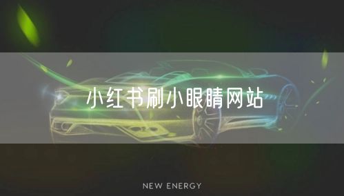 小红书刷小眼睛网站