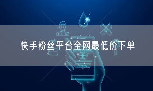快手粉丝平台全网最低价下单