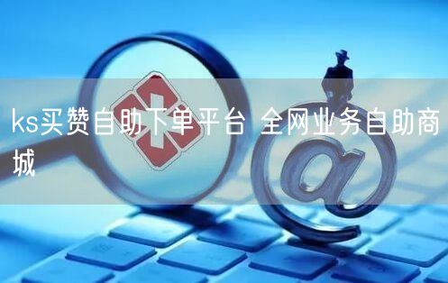 ks买赞自助下单平台 全网业务自助商城