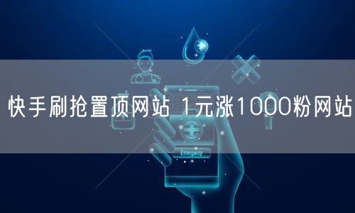 快手刷抢置顶网站 1元涨1000粉网站