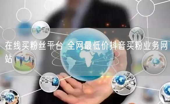 在线买粉丝平台 全网最低价抖音买粉业务网站