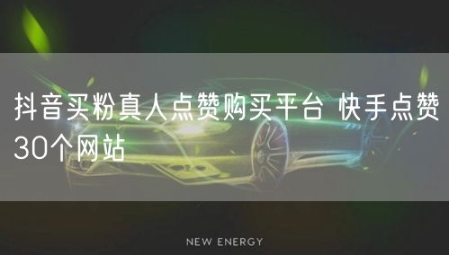 抖音买粉真人点赞购买平台 快手点赞30个网站