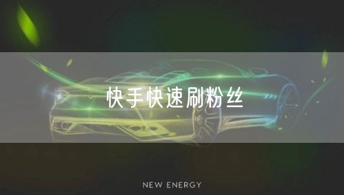 快手快速刷粉丝
