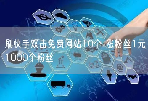 刷快手双击免费网站10个 涨粉丝1元1000个粉丝