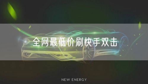 全网最低价刷快手双击