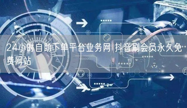 24小时自助下单平台业务网 抖音刷会员永久免费网站