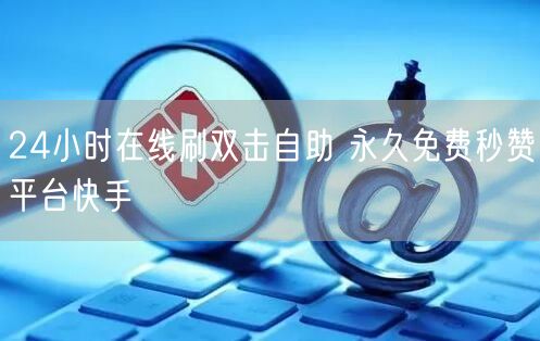 24小时在线刷双击自助 永久免费秒赞平台快手