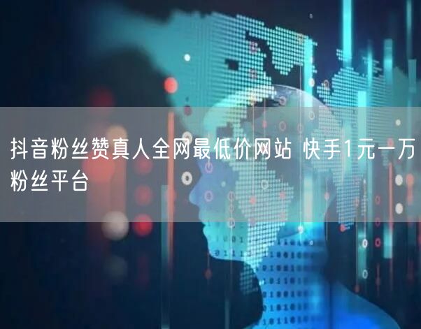 抖音粉丝赞真人全网最低价网站 快手1元一万粉丝平台