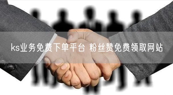 ks业务免费下单平台 粉丝赞免费领取网站