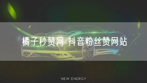 橘子秒赞网 抖音粉丝赞网站