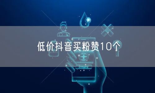 低价抖音买粉赞10个