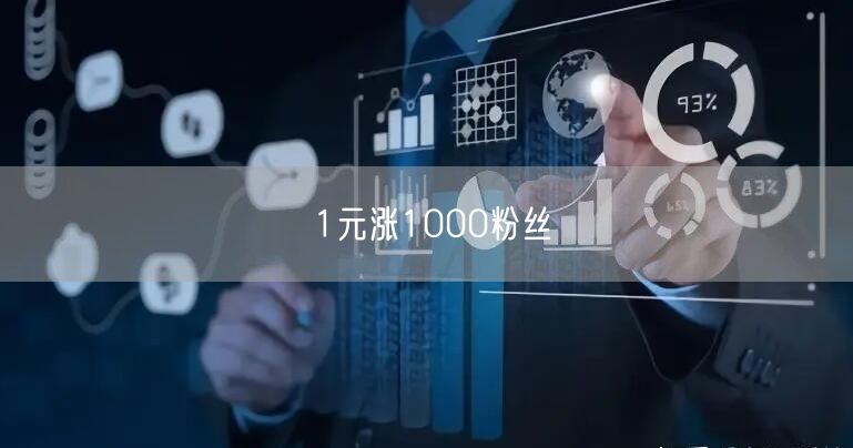 1元涨1000粉丝