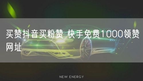 买赞抖音买粉赞 快手免费1000领赞网址
