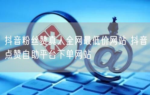 抖音粉丝赞真人全网最低价网站 抖音点赞自助平台下单网站