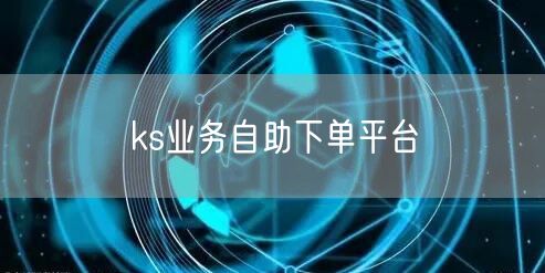 ks业务自助下单平台