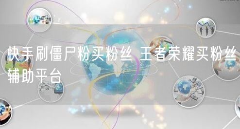 快手刷僵尸粉买粉丝 王者荣耀买粉丝辅助平台