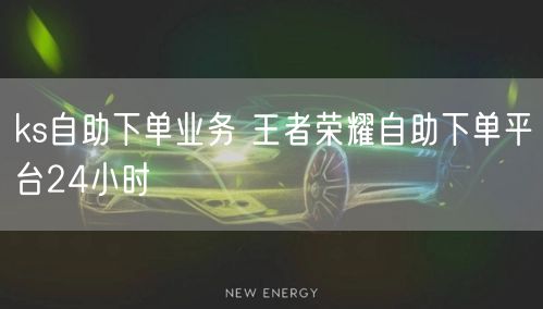 ks自助下单业务 王者荣耀自助下单平台24小时