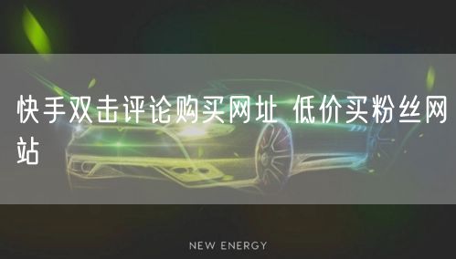 快手双击评论购买网址 低价买粉丝网站