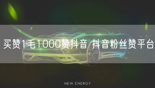 买赞1毛1000赞抖音 抖音粉丝赞平台