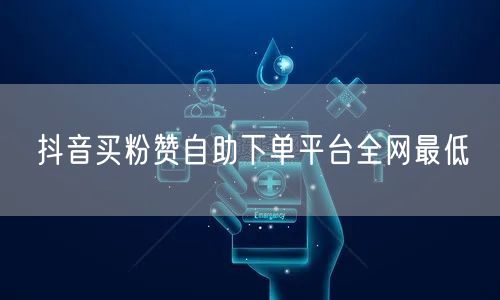 抖音买粉赞自助下单平台全网最低