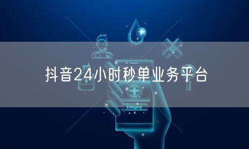抖音24小时秒单业务平台
