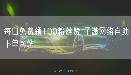 每日免费领100粉丝赞 子潇网络自助下单网站