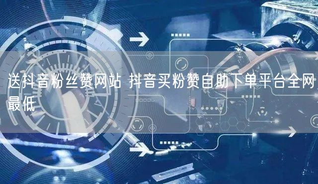 送抖音粉丝赞网站 抖音买粉赞自助下单平台全网最低