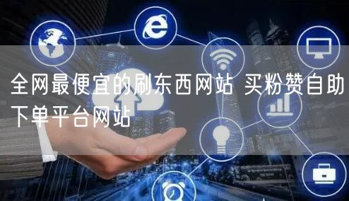 全网最便宜的刷东西网站 买粉赞自助下单平台网站