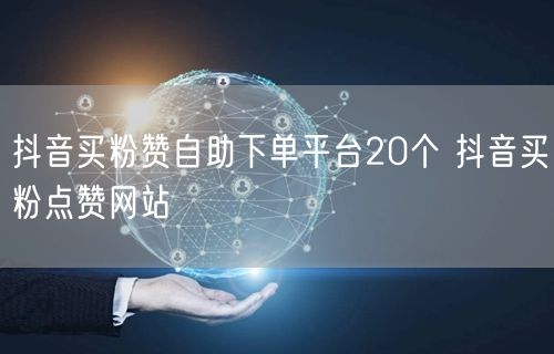 抖音买粉赞自助下单平台20个 抖音买粉点赞网站