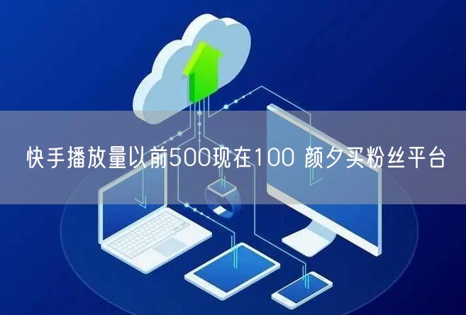 快手播放量以前500现在100 颜夕买粉丝平台