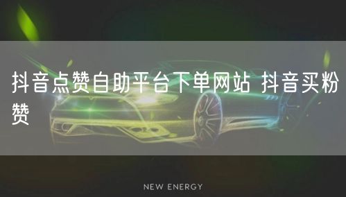 抖音点赞自助平台下单网站 抖音买粉赞