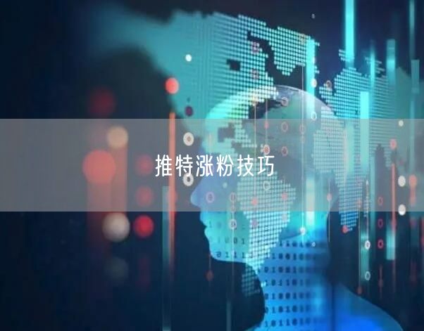 推特涨粉技巧