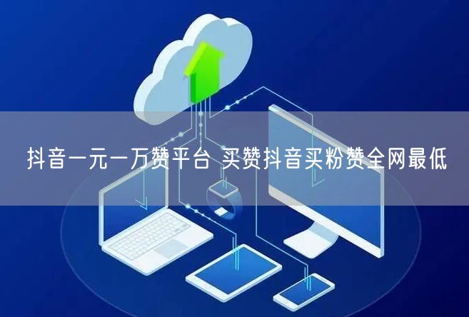 抖音一元一万赞平台 买赞抖音买粉赞全网最低